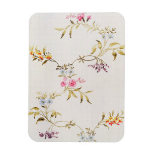 Floral design of carnations and roses for a silk m magnet