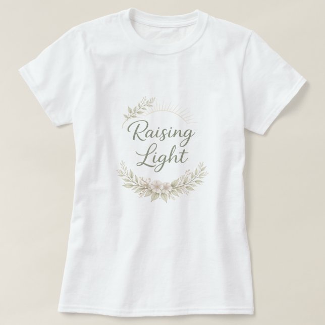 Floral design quotes AI art  T-Shirt (Design vorne)