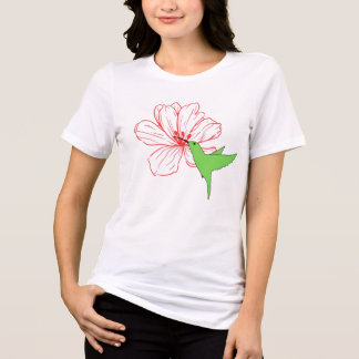 Floral Design Tri-Blend Shirt