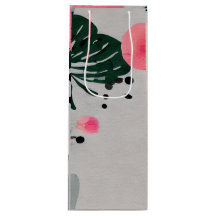 Floral Design Wine Bag