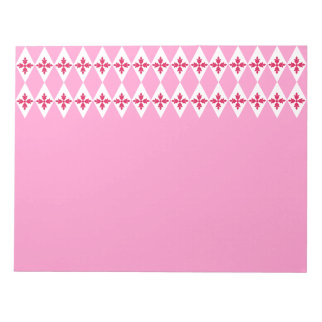 Floral Diamonds Notizblock (Vorderseite)