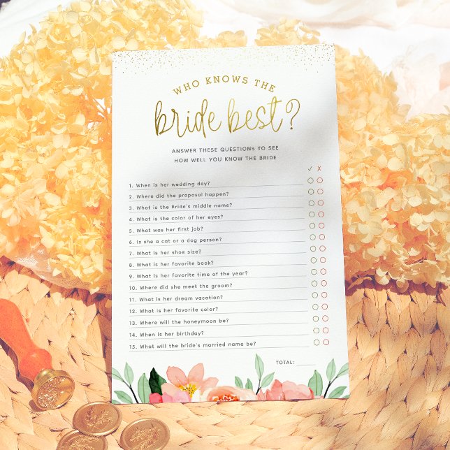 Floral, die das beste Brautparty-Spiel kennt (Von Creator hochgeladen)