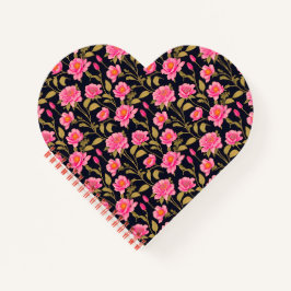 Floral digital musters design 24 - Spiral Notebook Notizbuch