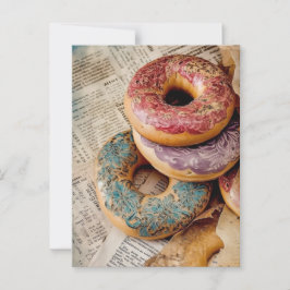 Floral Donut Postkarte