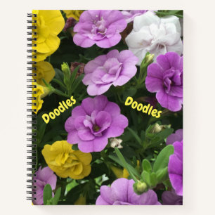 Floral Doodle Sketchbook Notizbuch
