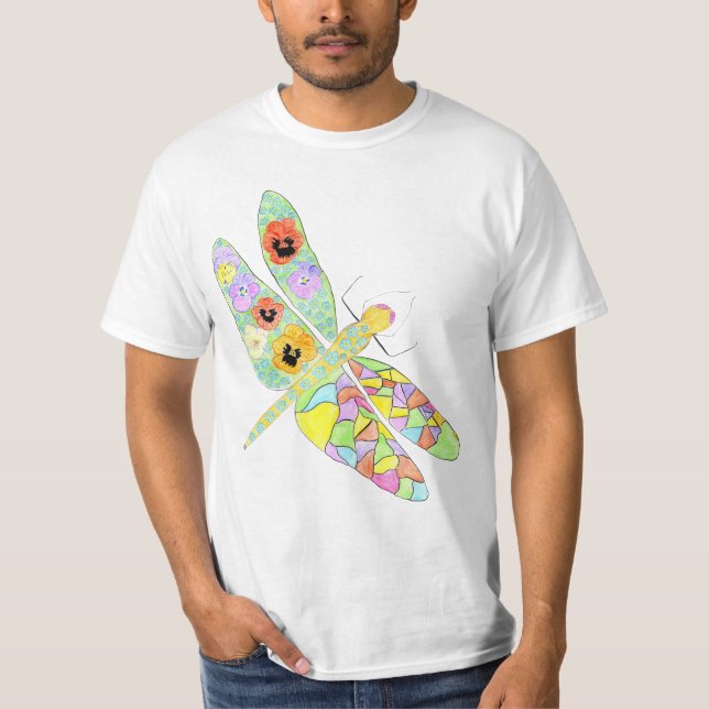 Floral Dragonfly T-Shirt (Vorderseite)