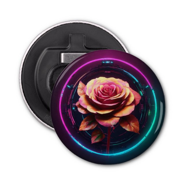 "Floral Drehung Flaschenöffner" Flaschenöffner (Vorderseite)