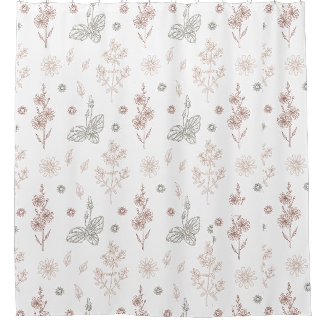 floral duschvorhang (Vorderseite)