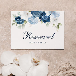 Floral Dusty Blue Eukalyptus Reservierte Signaturk Einladung