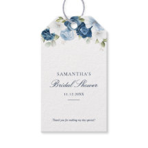 Floral Dusty Blue Watercolor Brautparty