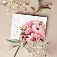 Floral Dusty Pink Wildblume Sommergarten Hochzeit
