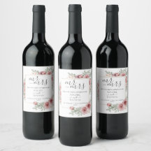 Floral Dusty Rose Cheers Wedding