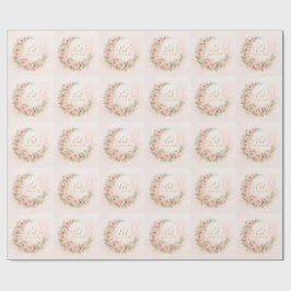 Floral Eid Mubarak – Blush Pink Islamisches Gesche Geschenkpapier