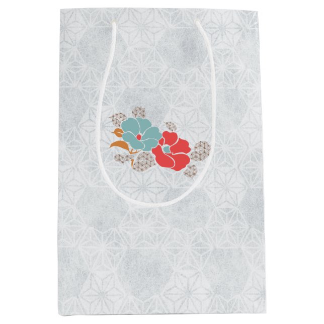 "Floral Elegance" Collection Mittlere Geschenktüte (Vorderseite)