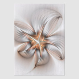 Floral Elegance Modern Abstract Fractal Art Seidenpapier