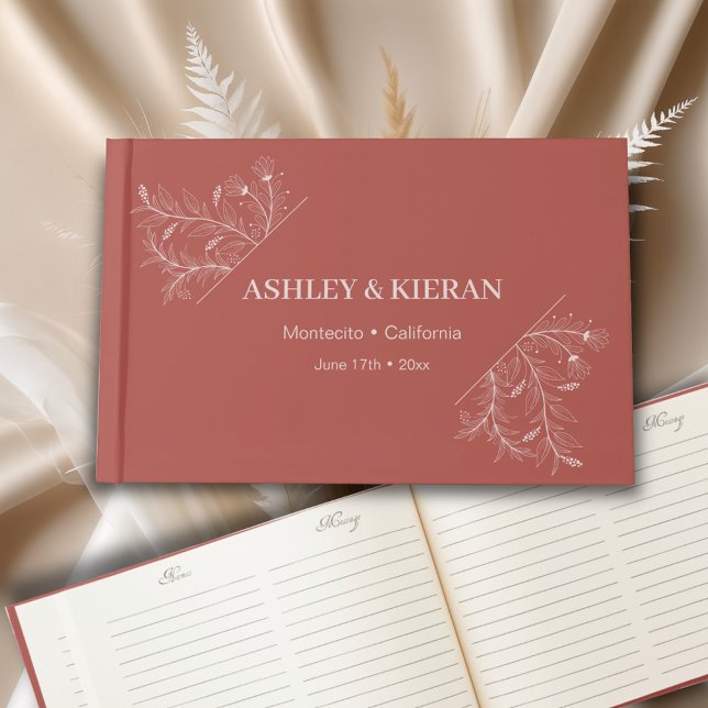 Floral Elegant Boho Wedding Gästebuch (Von Creator hochgeladen)