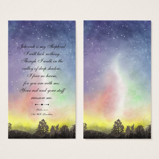 Floral Elegant Moderne religiöse Bibel (Vorne & Hinten)