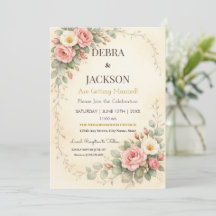 Floral Elegant Simple Botanical Wedding
