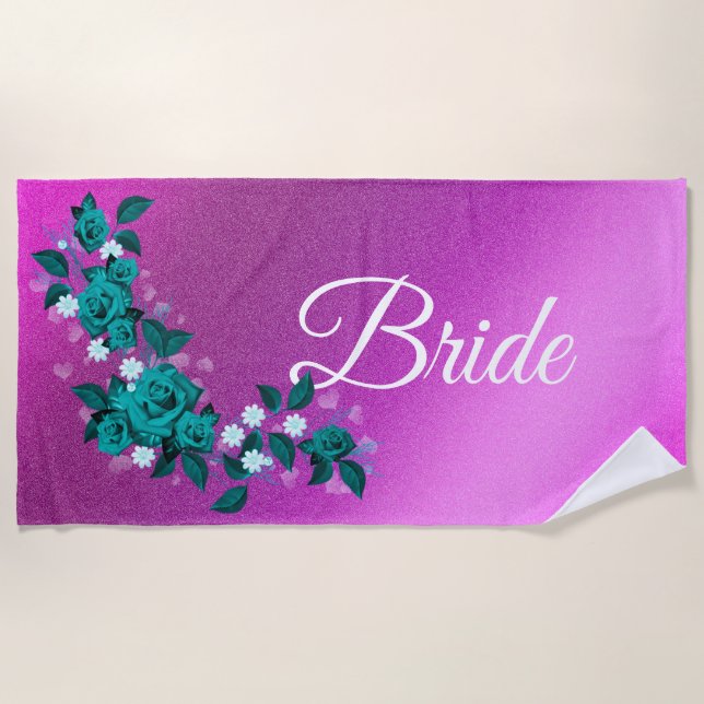 Floral Elegant Strandtuch (Vorderseite)