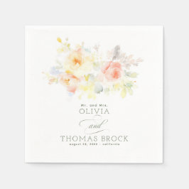 Floral Elegant Summer Wedding Serviette