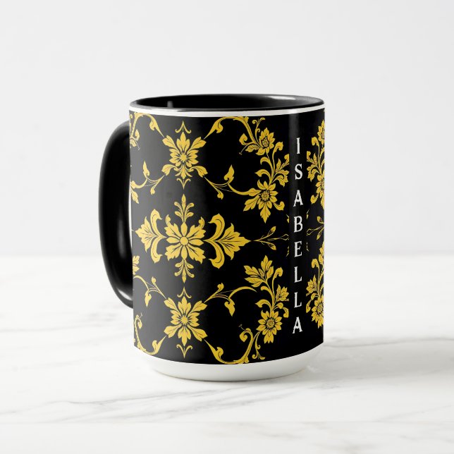Floral Elegante Luxus Moderne Sammlung Tasse (Vorderseite Links)