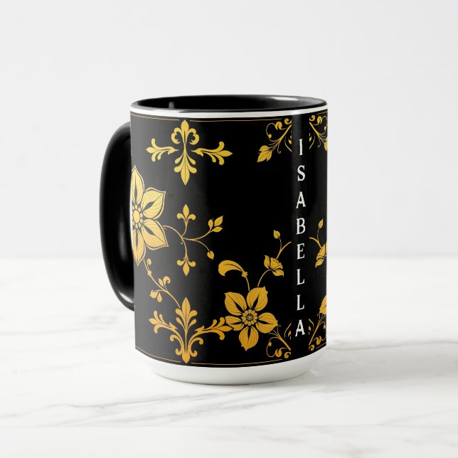 Floral Elegante Luxus Populäre Sammlung Tasse (Vorderseite Links)