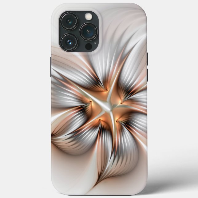Floral Elegante Modernes Abstraktes Fraktal Case-Mate iPhone Hülle (Rückseite)