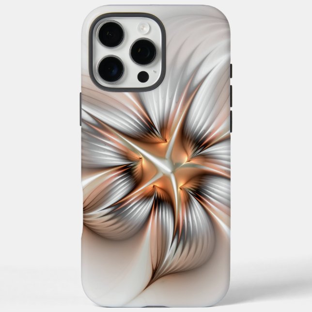 Floral Elegante Modernes Abstraktes Fraktal Case-Mate iPhone Hülle (Rückseite)