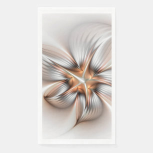 Floral Elegante Modernes Abstraktes Fraktal Serviette