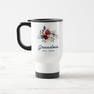 Floral Elegantes Skript Oma Custom Reisebecher