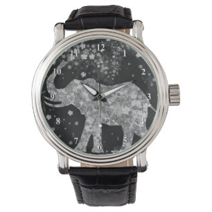 Floral Elephant Watch Armbanduhr