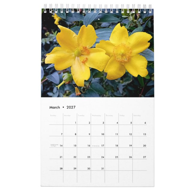 Floral England Kalender (Mär 2027)