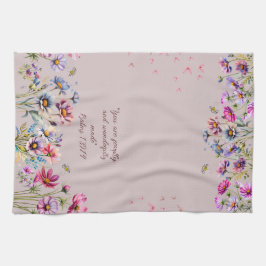 Floral Ermutigendes Küchentuch