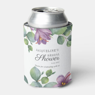 Floral Eucalyptus Watercolor Script-Brautparty Dosenkühler