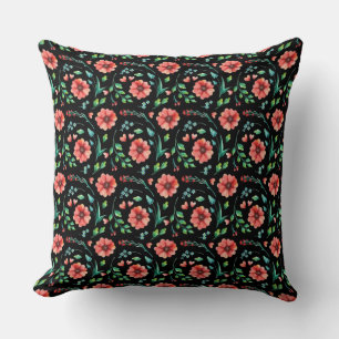 Floral Exotische Blume und Blätter Muster-45654 Kissen