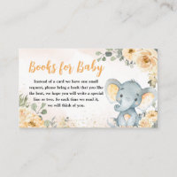 Floral Fall Elephant Babydusche Bücher für Baby