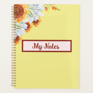 Floral Fall Inspirier School Planer