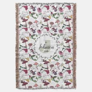 Floral Familienname Hummingbird Garden & Blume Decke