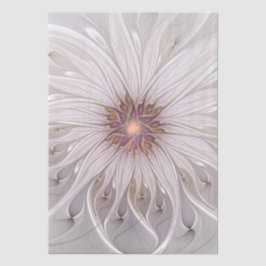Floral Fantasy, Abstract Modern Pastel Flower Seidenpapier