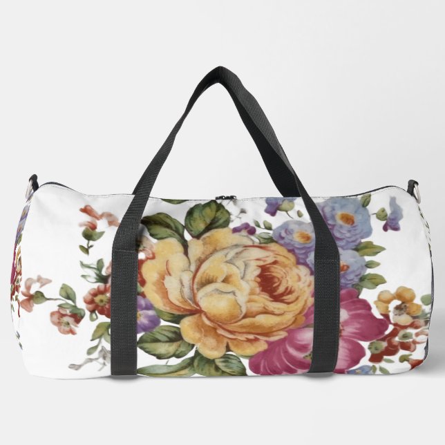 Floral Fantasy  Duffle Bag (Vorderseite)