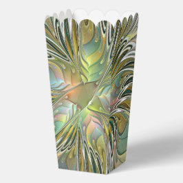 Floral Fantasy Modern Fractal Art Flower With Gold Geschenkschachtel