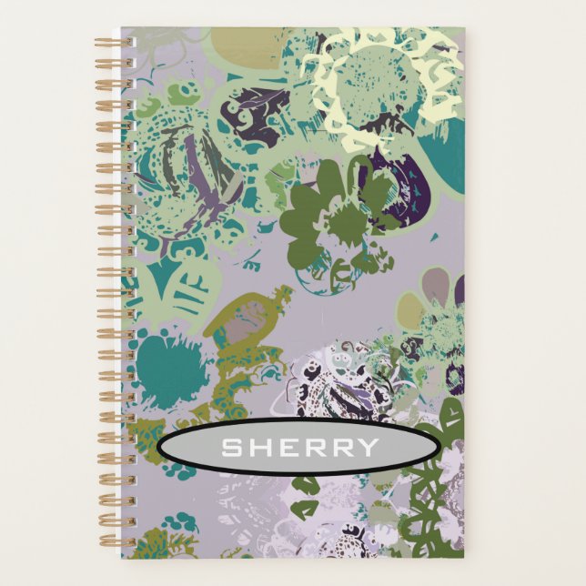 Floral Fantasy Monogram Planer