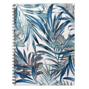 Floral fashion tropical vintage pattern with palm notizblock
