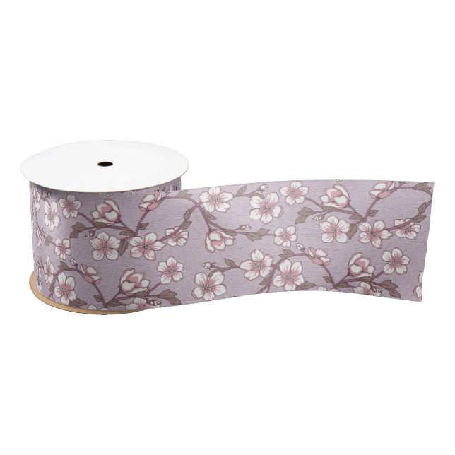 Floral Feminine Muster Ribbon Satinband (Spule)