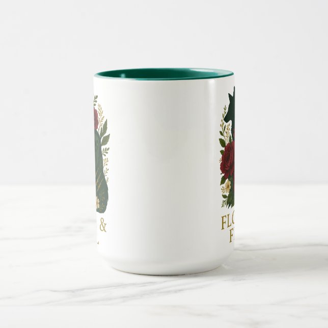 Floral & Feral | Halloween Gifts Tasse (Zentrum)