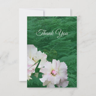 Floral Fern and Gardenia  Thank You Card Dankeskarte