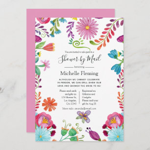 Floral Fiesta Bridal oder Babydusche per Mail Einladung