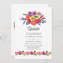Floral Fiesta Wedding Update Einladung
