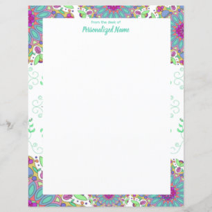Floral Finesse unausgearbeitete Papierblätter