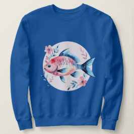 Floral Fish Circle – Women’s Sweatshirt